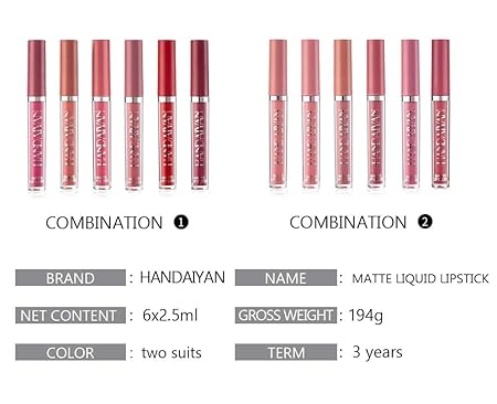 Hendaiyan Gloss 12 pcs with Free 24K Gold Face Mask