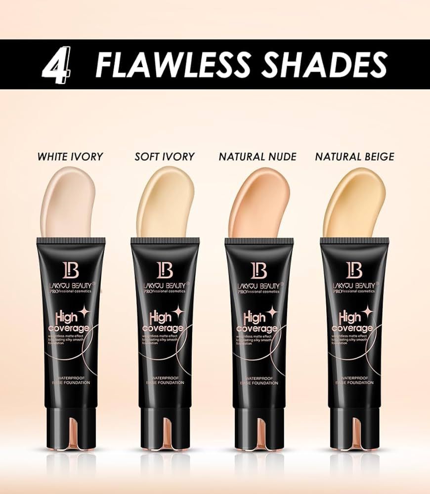 Lakyou Beauty High Coverage Waterproof Base Foundation