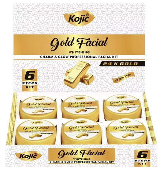 Kojic 24K Gold Facial Kit | Whitening 120g/6