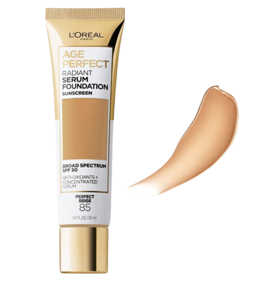 L'Oreal Paris Age Perfect Radiant Serum Foundation with SPF 50 - Perfect Beige