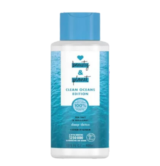 Love Beauty And Planet Marine Moisture Conditioner Clean Oceans Edition Blue-Green Algae & Eucalyptus Hydrating 13.5 oz