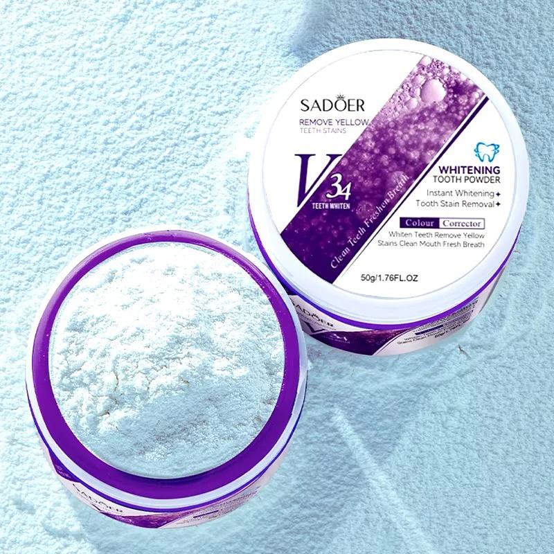 Sadoer Purple Teeth Whitening Powder